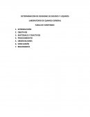 DETERMINACION DE DENSIDAD DE SOLIDOS Y LIQUIDOS LABORATORIO DE QUIMICA GENERAL