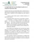 La legitimidad de las autoridades locales en el estado de Quintana Roo