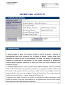 INFORME FINAL – PROYECTO 1. INFORMACIÓN GENERAL