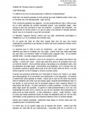 Análisis de “Ensayo sobre la ceguera”