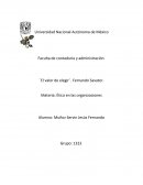 El valor de elegir. Fernando Savater