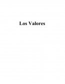 Los Valores. Ética, valores y aprendizaje