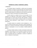 Desempleo e Inserción juvenil en Argentina