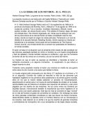 Reseña de La guerra de los Mundos H. G. Wells