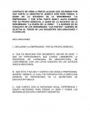 Contratode obra a precio alzado