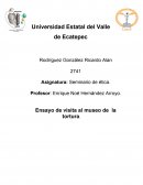 Ensayo de visita al museo de la tortura