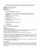 PLANIFICACION SEGÚN METODOLOGIA DE APRENDIZAJE BASADA EN PROYECTOS