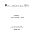 Legislación Resumen artículos 210/236