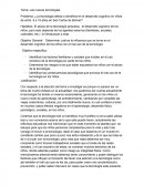 Tema: Las nuevas tecnologías