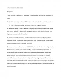 APRENDO CON MIS PADRES. Página 1