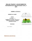 Resumen de mediciones electronicas , poligonal y metodos de calculo
