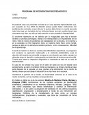 PROGRAMA DE INTERVENCIÓN PSICOPEDAGÓGICO CASO: HIPERACTIVIDAD