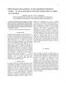 Determinación de la gravedad mediante mediciones