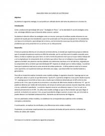ANALOGÍA PARA UN CURSO DE ELECTRICIDAD. Página 1