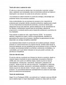 Teoría del valor y cadena de valor