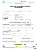 SOLICITUD DE REINSCRIPCIÓN READMISIÓN