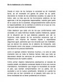 De la indolencia a la violencia