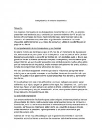 Interpretando el entorno económico. Página 1