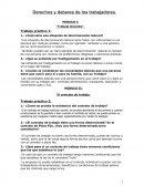 Derechos y deberes de los trabajadores.