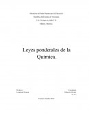 Leyes ponderales de la quimica.
