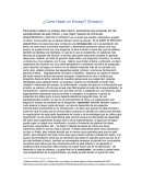 Como hacer un ensayo (ensayo)