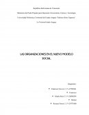 LAS ORGANIZACIONES EN EL NUEVO MODELO SOCIAL ¿QUÉ ES UNA ORGANIZACIÓN SOCIAL?.