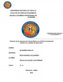 Impacto de los ingresos por Canon Minero en el Índice de desarrollo humano en el distrito de Quiruvilca