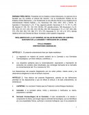 REGLAMENTO DE LA LEY GENERAL DE SALUD EN MATERIA DE CONTROL SANITARIO DE LA CANNABIS Y DERIVADOS DE LA MISMA