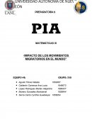 MATEMÁTICAS III “IMPACTO DE LOS MOVIMIENTOS MIGRATORIOS EN EL MUNDO”