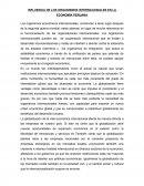 INFLUENCIA DE LOS ORGANISMOS INTERNACIONALES EN LA ECONOMÍA PERUANA