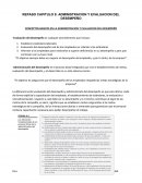 REPASO CAPITULO 9: ADMINISTRACION Y EVALUACION DEL DESEMPEÑO