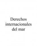 Derechos internacionales del mar