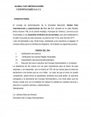 Convocatoria Ordinaria