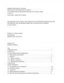 DIAGNOSTICO SITUACIONAL DEL SERVICIO DE TRANSPORTE PUBLICO DE USO ESTUDIANTIL DEL MUNICIPIO GOMEZ DEL ESTADO NUEVA ESPARTA