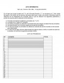 Acta informativa para escolta LIC