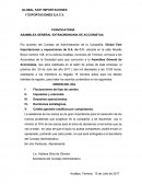 Convocatoria Extraordinaria