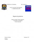 FACULTAD DE CONTADURÍA Y ADMINISTRACIÓN Procedimiento y Descripción de Actividades Desempeñas