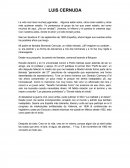 Monologo del poeta Luis Cernuda