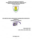 GUÍA PRÁCTICA PARA LA REDACCION Y ELABORACIÓN DE PROYECTOS CIENTÍFICOS