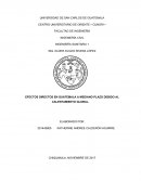 EFECTOS DIRECTOS EN GUATEMALA A MEDIANO PLAZO DEBIDO AL CALENTAMIENTO GLOBAL.