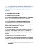 El aula como escenario creativo de aprendizaje