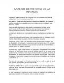 ANALISIS DE HISTORIA DE LA INFANCIA