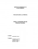 Fines y contenidos de Ciencias Sociales