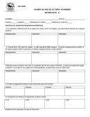 EXAMEN DEL MES DE OCTUBRE- NOVIEMBRE MATEMATICAS 4°