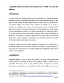 LOS FUNDAMENTOS CONSTITUCIONALES DEL PODER POLÍTICO EN MÉXICO
