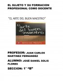 EL SUJETO Y SU FORMACION PROFESIONAL COMO DOCENTE