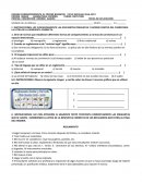 EXAMEN CORRESPONDIENTE AL PRIMER BIMESTRE CICLO ESCOLAR 2016-2017