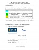 PRACTICUM ACADÉMICO – PRACTICUM 1 INDICACIONES PARA ENTREGA DE TAREA I BIMESTRE