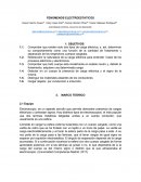 FENOMEOS ELECTROESTATICOS