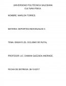 Ciclismo TEMA: ENSAYO (EL CICLISMO DE RUTA).